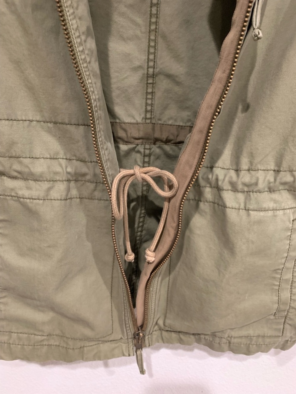 Women’s Madewell Olive Cotton Utility Fleet Jacket, M - Picture 4 of 9
